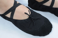 Baletki z dzieloną podeszwą czarny